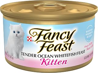 Purina Fancy Feast Tender Ocean Whitefish Wet Kitten Food (24) 3oz Cans