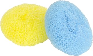Quickie Plastic Mesh Scourers, 2-Pack, Cleaning Scouring Pads for Kitchen Cleaning and Bathroom Cleaning