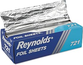 Reynolds Wrap 721 Interfolded Aluminum Foil Sheets, 12 x 10 3/4, Silver, 500/Box, 6 Boxes/Carton