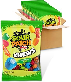 Sour Patch Kids Chews Soft & Chewy Candy, Bulk Candy, 12-5.12 oz Bags