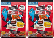 HERSHEY'S Hershey Miniatures Assorted Flavored, Halloween Candy Bulk Bag, 78.24 oz, 275 Pieces (Pack of 2)