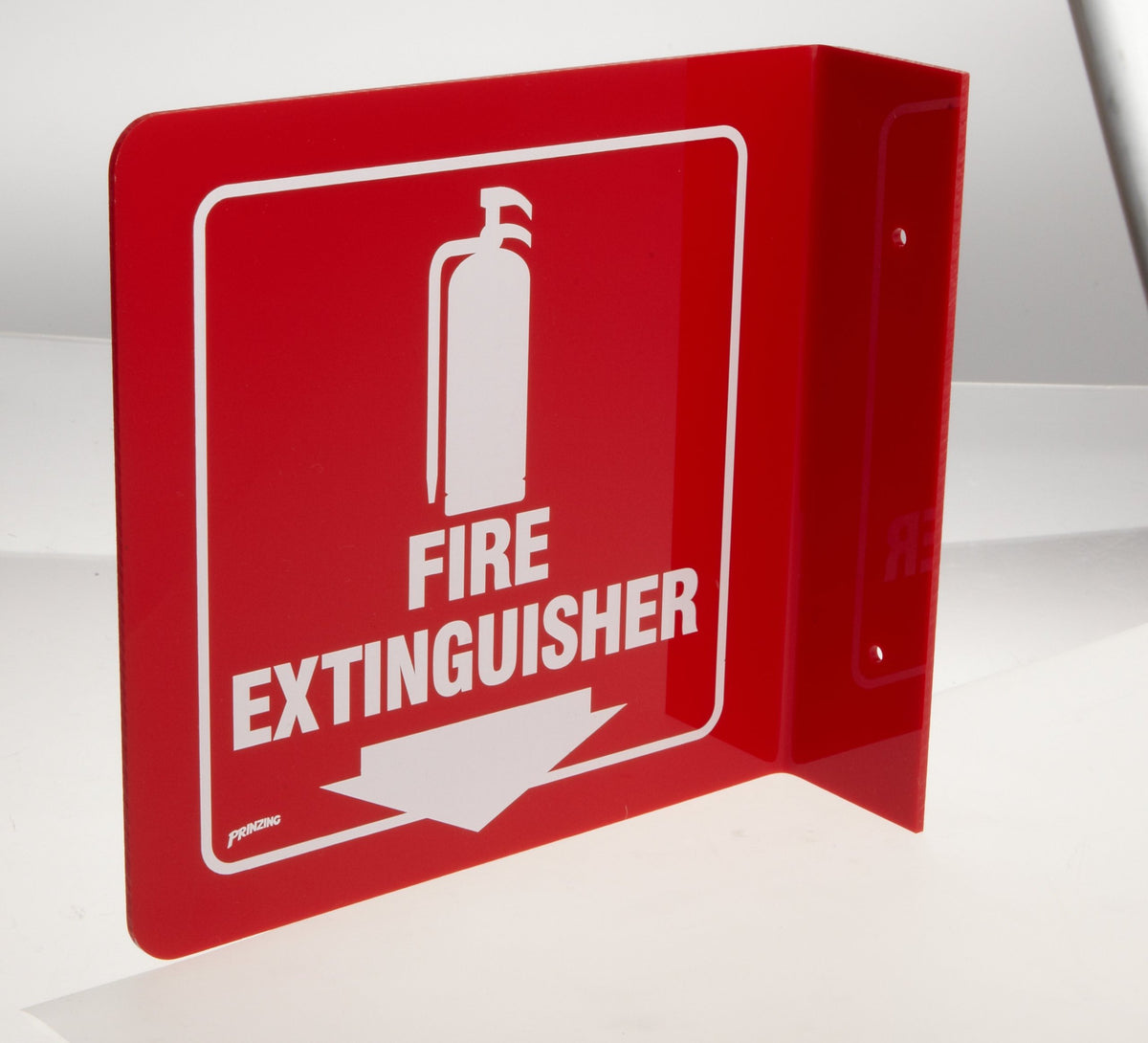Brady 8" H x 8" W / White on Red / 1 Signs