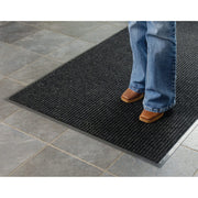Deep Cleaning Ribbed 4'W Roll Entrance Mat by Apache Mills – Polypropylene, Charcoal Gray, Model 0103312034X60