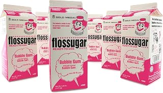 Gold Medal Bubble Gum Candy Floss Sugar, 52 oz - 1/2 Gallon, 6 Pack