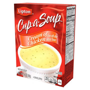 Lipton Cup-a-Soup Instant Soup For a Warm Cup of Soup Cream of Chicken Only 70 Calories Per Serving by SOUP SECRETS – 2.4 Ounce (Pack of 12), Cream of Chicken, Model 01481