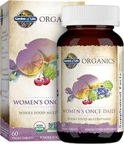 Garden of Life Organics Women's Once Daily Multivitamin, 60 Tablets