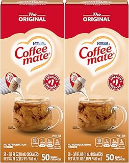 Nestlé Coffee mate Original Liquid Coffee Creamer, 50 Count (Pack of 2)