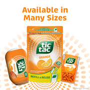 Orange, On-the-Go Pocket-Sized Mints, 100 pieces, Bulk 12 Pack, 1.7 oz Each by Tic Tac – 1.7 Ounce (Pack of 12), Orange, Pack of 12, Model 00009800053858