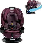 Graco Turn2Me 3-in-1 Convertible Car Seat London featuring Headrest and Harness Adjust Easy Installation and Steel Reinforced Frame