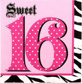 Creative Converting 669015 3 Ply Lunch Napkins Sweet 16 Super Stylish 192 Counts