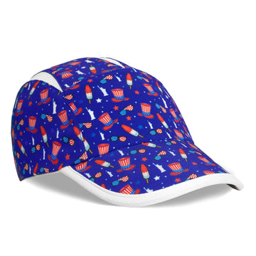 Patriotic USA Running Hat by Headsweats – Polyester, Navy/Usa, Model HU77100069-400
