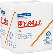 Kimberly-Clark Wypall L40 White DRC Wipe - 1/4 Fold - Box - 56 sheets per pack - 12.5 in Overall Length - 12 in Width - 05701 [PRICE is per CASE]