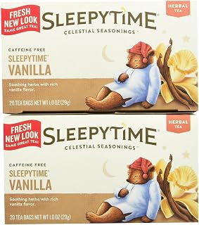 Celestial Seasonings Sleepytime Vanilla Tea Bags, 20 Count (Pack of 2)