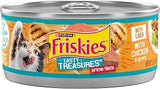 Purina Friskies Tasty Treasures Wet Cat Food, Chicken & Liver, (24) 5.5 oz