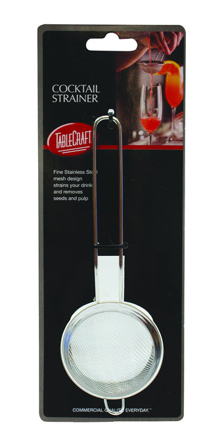 Cash & Carry Cocktail Strainer by Tablecraft – Stainless Steel, Stainless Steel,Silver, Model HS220