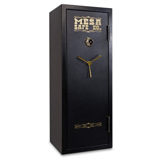 Mesa Safe 14 Gun Capacity All Steel Gun Safe with Combination Lock by Mesa Safe Co. – 7.6 cu. ft., 14.0 load, Alloy Steel, Textured Black, Model MBF5922C