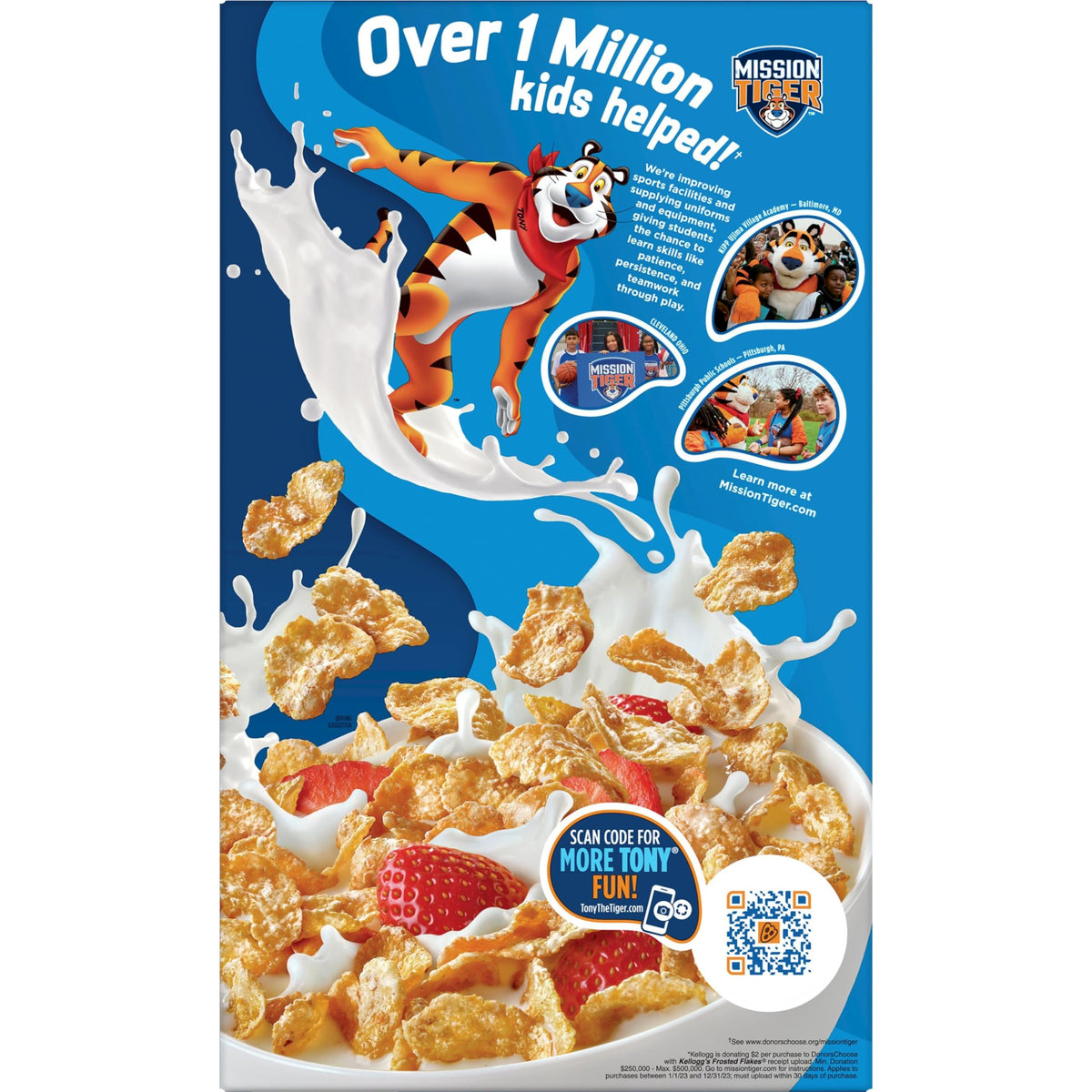 Kellogg's Frosted Flakes Original / 24 Ounce (Pack of 1) / BLUE Cold Cereal