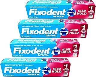 Fixodent Original Denture Adhesive Cream-2.4 oz, 4 pk