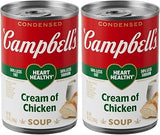 Campbell's Condensed Heart Healthy Cream of Chicken Soup, 10.5 oz Can (Pack of 2)