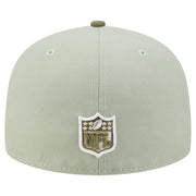 Men's Light Green/Olive Chicago Bears Color Pack 59FIFTY Fitted Hat by New Era – 7 7/8, 100% Polyester, Chicago Bears, Light Green, Model NFL F26 2T Color Pack 59FIFTY