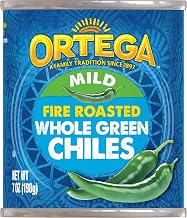 Ortega Fire Roasted Whole Green Chiles, Mild, 7 oz (Pack of 24)