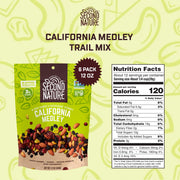 Second Nature California Medley / 12 Ounce (Pack of 6) / Medium Pouch Snack & Trail Mixes