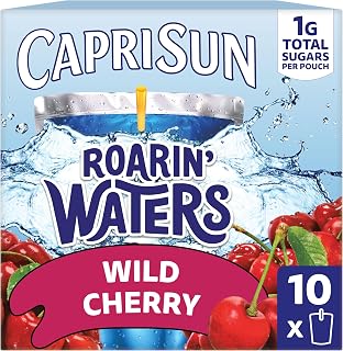 Capri Sun Roarin' Waters, 10 ct Box Wild Cherry, 6 fl oz Drink Pouches