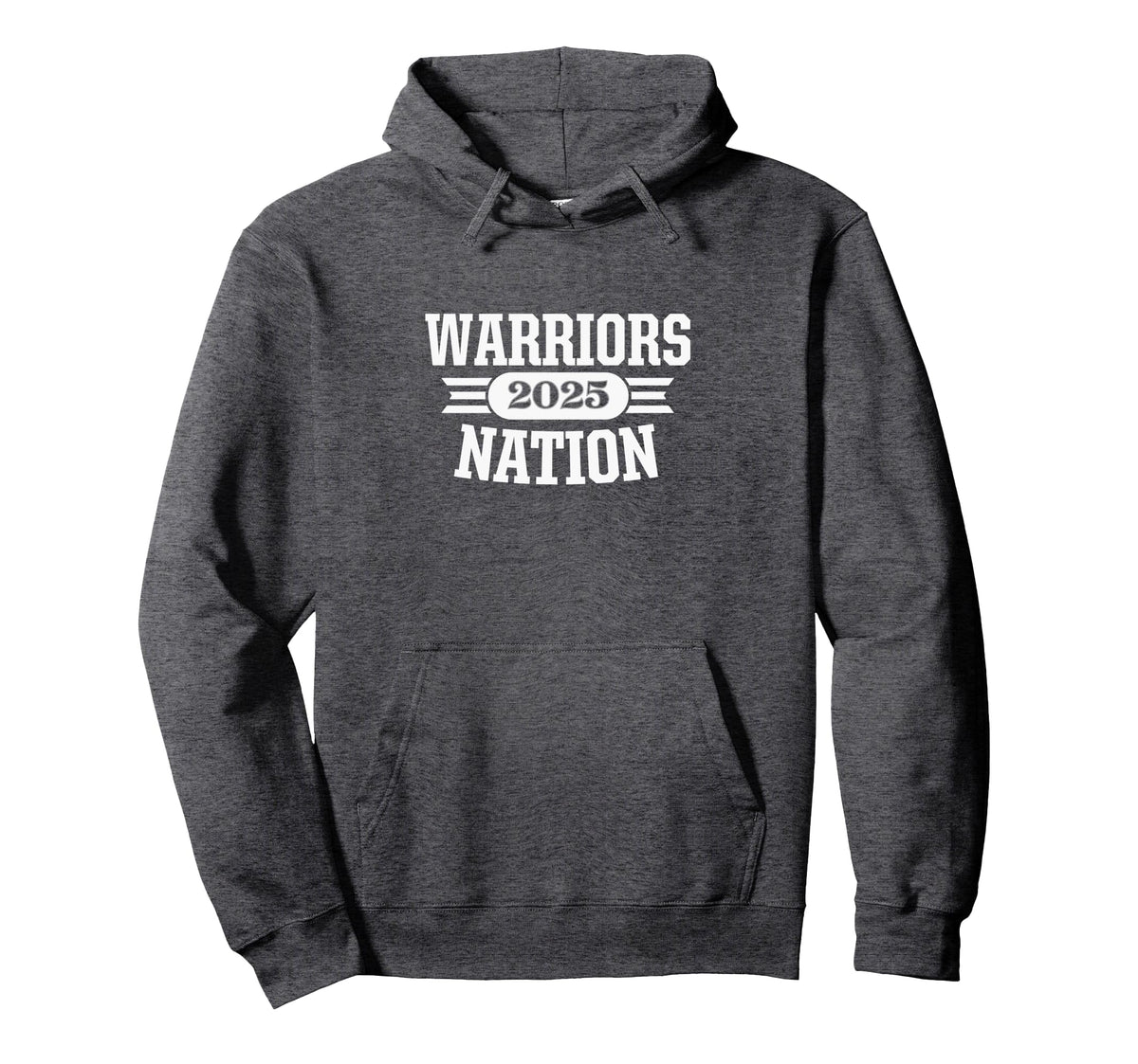 Curtis Warriors Nation 2025 Pullover Hoodie by Curtis Warriors Official High School Gear – Polyester, Grey, Model T5EFM7TZW0E