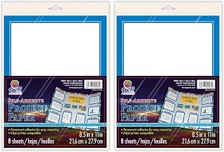 Pacon Printable Adhesive Paper (PAC2005), Blue (Pack of 2)