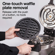 Belgian Waffle Maker by Hamilton Beach Commercial – Large, Stainless Steel / Black, Model 26700