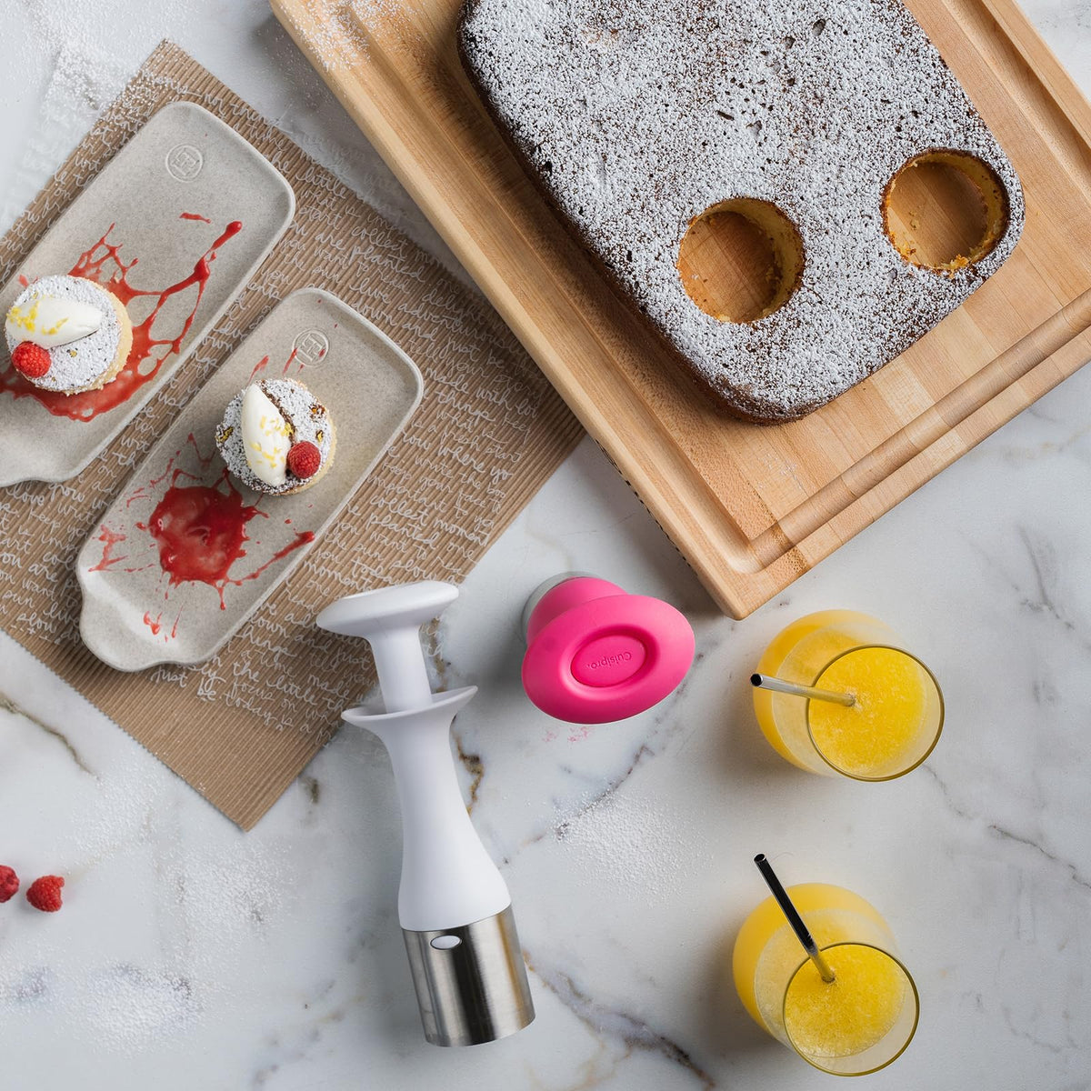 Ice Cream Scoop and Stack by Cuisipro – Medium, Plastic, White, Model 1516