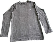 Champion Boys' Fitted Mock Neck Top - Granite Heather (Medium)
