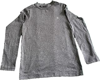 Champion Boys' Fitted Mock Neck Top - Granite Heather (Medium)
