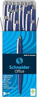 Schneider Office Ballpoint Pens M Tip Pack of 50 Blue