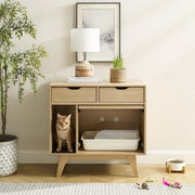 Modway Oak / unspecified / Mid-Century Modern Litter Box Enclosures