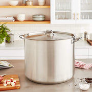 Winco 80 Quarts / Pot With Cover / Silver Stockpots