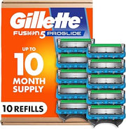 Gillette Fusion5 ProGlide Men's 5-Blade Razor Blade Refills with Precision Trimmer, 10 Count