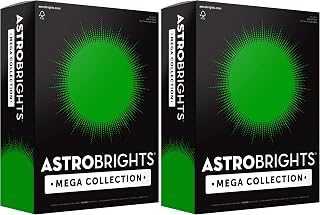 Astrobrights Mega Collection, Colored Cardstock, Ultra Green, 320 Sheets, 65 lb/176 gsm, 8.5" x 11" - MORE SHEETS! (91678), (Pack of 2)