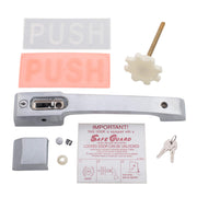 0027C Deadbolt Locking Handle and Strike by Kason – Brass, Silver, Model 10027C00005