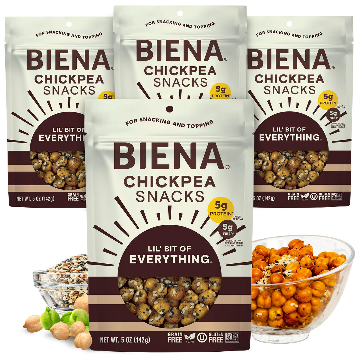 BIENA Lil' Bit of Everything / 4 Pack / Brown Vegetable
