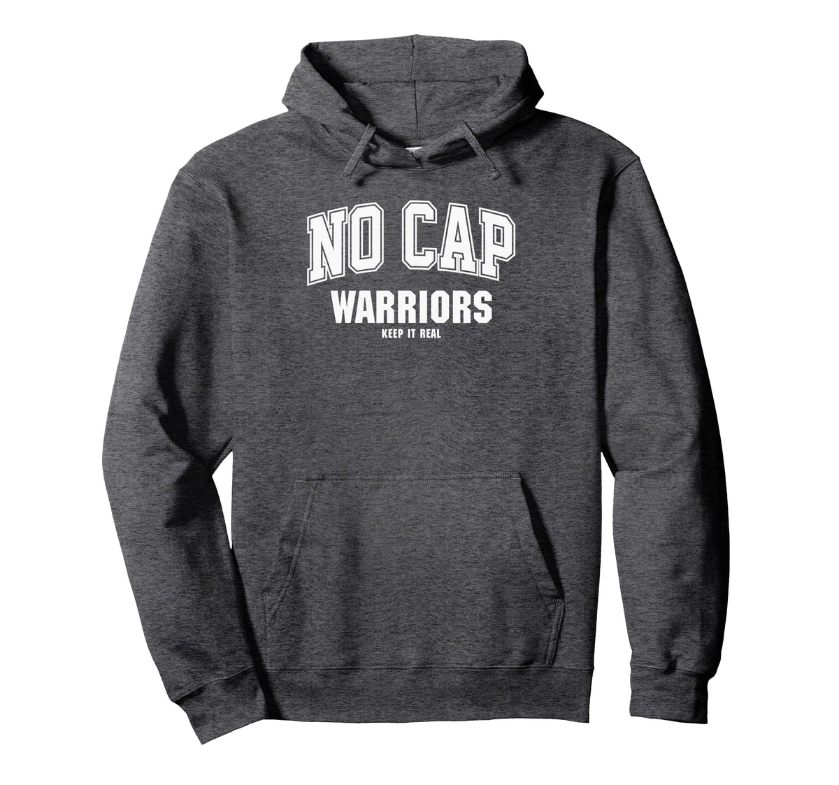 Curtis Warriors NO CAP Keepin' It Real Pullover Hoodie by Curtis Warriors Official High School Gear – Polyester, Grey, Model TNTDN0H4CNN