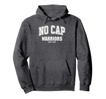 Curtis Warriors NO CAP Keepin' It Real Pullover Hoodie by Curtis Warriors Official High School Gear – Polyester, Grey, Model TNTDN0H4CNN