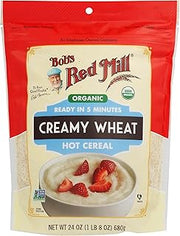 Organic Creamy Wheat Hot Cereal by Bob's Red Mill – 24 Ounce (Pack of 1), No Color, Model 6097S24