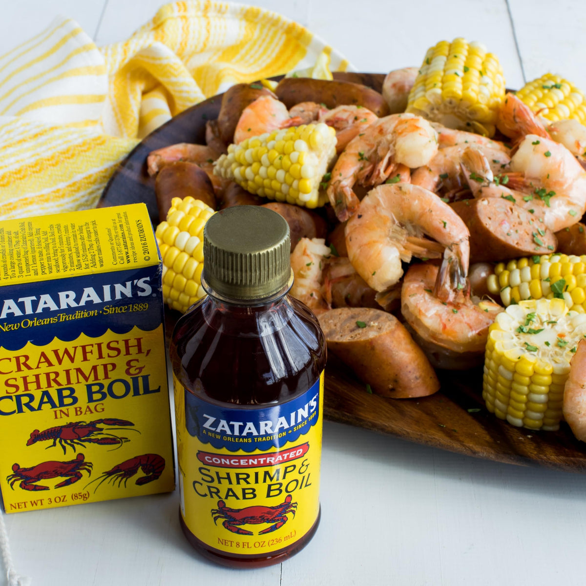 Garlic & Onion Shrimp & Crab Boil by Zatarain's – 8 Fl Oz (Pack of 12), Orange, Pack of 12, Model 071429145054