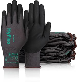 Ansell HyFlex Multi-Purpose Touchscreen Work Gloves with Aerofit Precision Comfort Technology