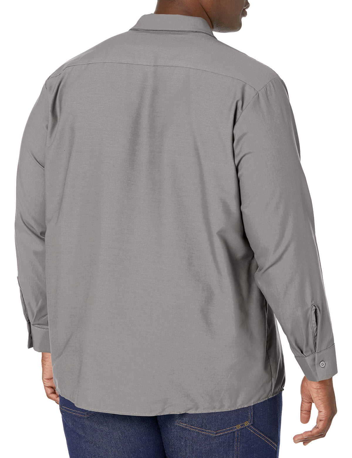 Long Sleeve Industrial Solid Work Shirt Light Grey Small - 5 Pack by Red Kap – Light Grey, Pack of 5, Model SP14