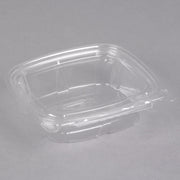 Dart CH8DEF ClearPac Safe Seal 8 oz. Tamper-Resistant, Tamper-Evident Container with Flat Lid -5 1/2" x 4 7/8" x 1 1/2" - 200