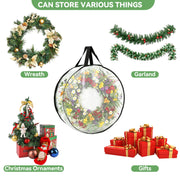 EverPetal Wreath Storage Bag, Round 24 Inch, 4-Pack