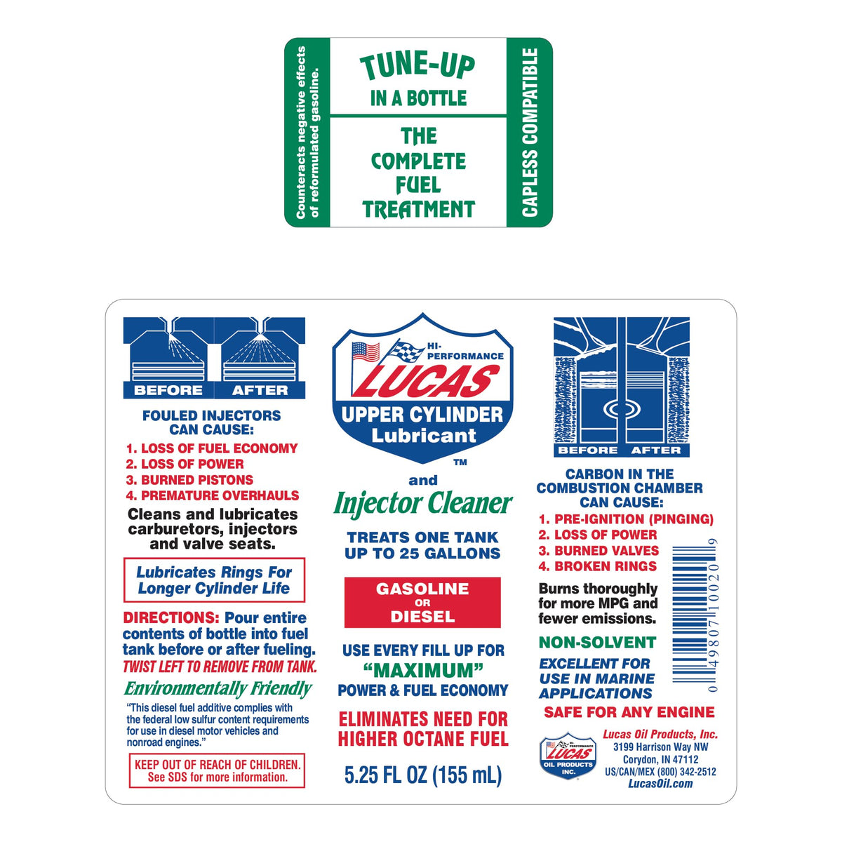 Lucas Oil 1 / 5.25 Fluid Ounce / No Color Fuel Additives