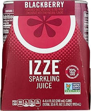 IZZE Sparkling Juice, Blackberry, 8.4 oz Cans, 4 Count
